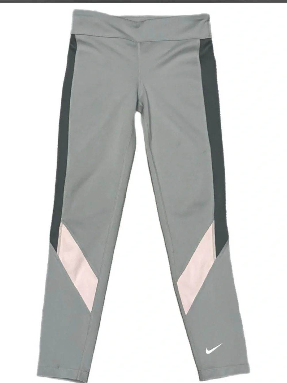 Nike Dri-FIT One Big Girls' Gray Leggings (DD8015-077) Size L NWT